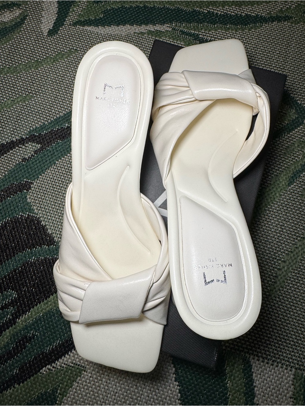 Marc Fisher LTD Calia Sz-10M Twist Knot  Block Hell Sandals NIB MSRP-$130